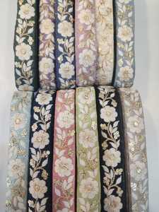 ผ้าตาข่ายลูกไม้ผ้าตาข่ายลูกไม้ลายดอกวินเทจแฟชัน3D สดใส - Product Image 3