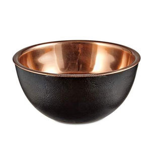 Bol pour chien en cuivre pur martelé Bol pour chien en cuivre martelé Bol pour chien en cuivre réutilisable en métal martelé Nourriture et eau - Product Image 5