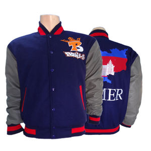 Rose Madder GANTS City Meilleure qualité Melton Wool Varsity Jackets Satin Cotton Letterman Jacket Pocket Comprend XS Winter Coat - Product Image 6