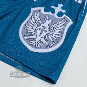 Pantalones cortos de verano básicos de talla grande para hombre, 100% de poliéster, baloncesto Vintage, malla lineal antiarrugas, estampados, informales, ecológicos - Product Image 4