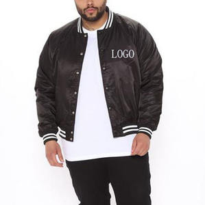 แจ็กเก็ตเบสบอลผ้าซาตินสำหรับผู้ชายเสื้อแจ็กเก็ตเบสบอลมหาวิทยาลัยสำหรับฤดูหนาวปักลายแบบว่างเปล่าออกแบบได้ตามต้องการ - Product Image 3