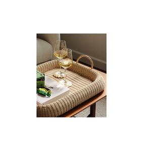 Vente en gros de plateaux à fruits ronds traditionnels en rotin naturel faits à la main de différentes tailles plateaux de service en rotin personnalisés plateaux de décoration intérieure - Product Image 1