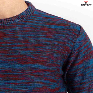 Pull pour homme tendance, à col rond, en tricot, anti-rides, anti-boulochage, séchage rapide, logo personnalisable sur le devant, vente chaude pour l'hiver - Product Image 5
