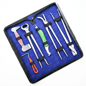 Kit de herramientas de herrador mejor calificado, instrumentos veterinarios, cortador de apretar, doble extremo, 13 ", cubierta de pezuña de cocodrilo, pinza de acero de 12" - Product Image 1