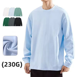 Sudadera de algodón con gráfico personalizado | Jersey de cuello redondo con hombros caídos lavado ácido | Sudaderas con estampado bordado de gran tamaño - Product Image 2