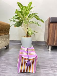 กระเป๋าผ้าไนลอนสำหรับเดินทางชายหาดแบบมีซิปใช้ซ้ำได้เป็นมิตรกับสิ่งแวดล้อมกระเป๋าเครื่องสำอาง - Product Image 4