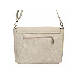 Bolso cruzado estructurado en ante genuino y piel de cocodrilo - Hecho en Italia - Art. 23035 - Product Image 4