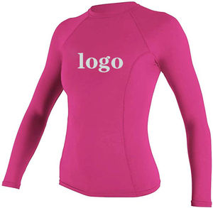 OEM mujeres Rash Guard compresión manga larga Slim Fit personalizable MMA camisa UPF50 transpirable secado rápido ecológico - Product Image 1