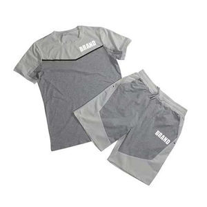 Conjunto de camiseta y pantalones cortos con diseño de logotipo personalizado Unisex, ropa de hombre, conjuntos de calle de algodón de dos piezas para hombre 2025 - Product Image 5