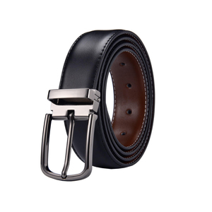 OEM personalizado al por mayor vestido de los hombres Split cinturón de cuero de vaca genuino con automático para hebilla de material de acero - Product Image 2