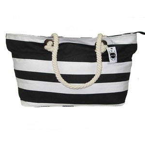 Sac fourre-tout de qualité supérieure en toile de coton imprimé avec logo personnalisé pour femmes, sac à main à fermeture éclair pour l'été, nouvelle promotion pour femmes - Product Image 1