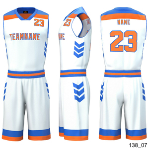 ชุดกีฬาบาสเก็ตบอลสำหรับผู้ชายชุดกีฬาระบายได้ดีพิมพ์ลายออกแบบใหม่ - Product Image 6