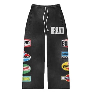 <b>Distressed</b> Embroidery Sun Faded Casual Two Piece Tracksuits Custom Design Logo Winter Fashion Street Wear Low MOQ Zipper 100% - Product Image 6