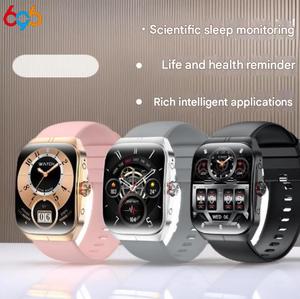 Montre connectée HK80 avec appels Bluetooth, écran AMOLED, fonctions multisports, fréquence cardiaque et oxygénation sanguine. - Product Image 5