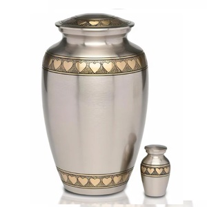 La urna de cremación de aluminio más vendida para cenizas Urnas funerarias para adultos Suministros al por mayor Forma de tamaño personalizado - Product Image 4