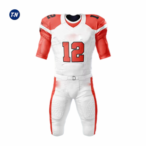 Conjunto de Uniforme de Fútbol Americano, Colores Personalizados, Nombre del Equipo Personalizado, Máxima Durabilidad, Patrón Impreso en 3D, 100% Poliéster Transpirable - Product Image 5
