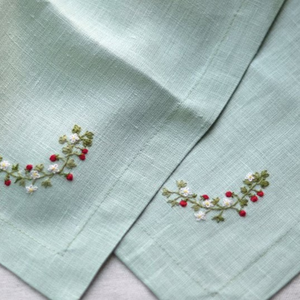 Servilletas de tela bordadas, servilletas de cena, lavables, suaves, reutilizables para mesa de comedor, boda, fiesta, cena familiar, OEM - Product Image 3