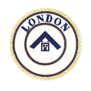 Badge de tablier d'artisanat Insigne maçonnique en fil métallique Broderie insignes maçonniques - Product Image 5