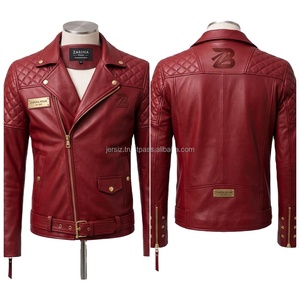 เสื้อแจ็คเก็ตผู้ชายคุณภาพสูง เสื้อแจ็คเก็ตหนังแฟชั่นสำหรับผู้ชาย เสื้อโค้ทฤดูหนาวทรงเข้ารูปลำลอง - Product Image 1