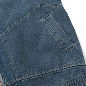 Veste en jean personnalisée pour homme, mode automne, tendance cool, vestes en jean pour homme, veste décontractée, vêtements d'extérieur, col montant, vestes en jean - Product Image 4