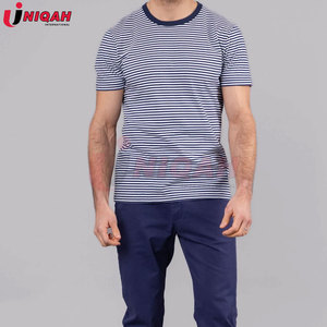 Camiseta Casual de Algodón Azul con Cuello Redondo, Color Personalizado, Antiencogimiento, Corte Regular para un Uso Diario Cómodo - Product Image 6