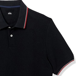 Polo de golf à col roulé 100% coton de haute qualité pour hommes, court, solide, tricoté anti-anti, personnalisable OEM, en polyester, pas cher - Product Image 3