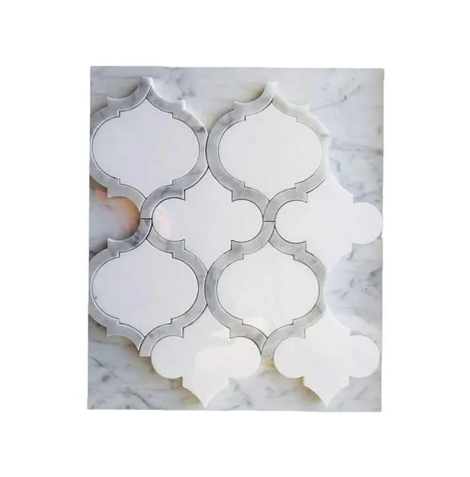 Hot Selling Polished Marble Stone Mosaic Tiles Standard Quality Indoor Wall Decoration for Bathroom & Kitchen Interior