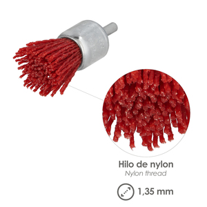 Pennello in Nylon O/ 25 mm. Espiga 1/4''. - Product Image 4
