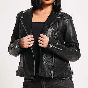 Chaquetas de cuero puro para mujer fabricante pakistaní | Nuevo estilo de moda | Chaquetas de cuero con cremallera transpirable para mujer - Product Image 6