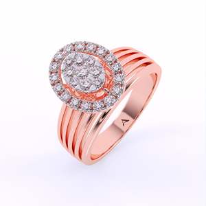 Anillo de diamante ligero cultivado en laboratorio, bonita corona celestial para mujeres y niñas para todas las ocasiones - Product Image 1