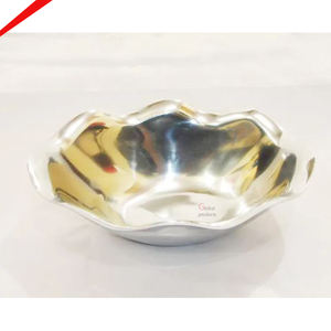 Vente chaude Ensemble De Chocolat Bol Argent Fini Pour Servir Des Aliments Salade De Fruits - Product Image 2