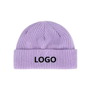 2025 Wholesale <b>Men</b> Women Beanies Solid Color Beanie Warm Bonnet Casual Autumn Blank Knitted Plain jacquard <b>Winter</b> <b>Hats</b> - Product Image 4