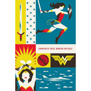 Modern Wonder Woman Wall <b>Poster</b> Made of High Quality Paper - Product Image 1