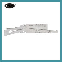Ganzúa 2 en 1 Lishi B111 (GM37W) de Acero Inoxidable, Ganzúa y Decodificador Automático para Cerrajeros Automotrices Profesionales