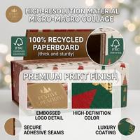 Conteneur cadeau personnalisé, emballage de présentation de luxe en papier écologique exclusif pour les produits de soin de la peau et de beauté, finition brillante