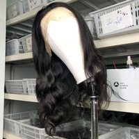 Perruques de Cheveux Humains Body Wave 13x4 à Livraison Immédiate, Dentelle Frontale Transparente pour Femmes Noires, Densité 150%