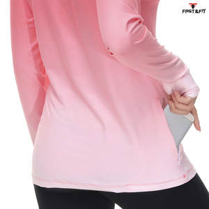 Saison d'été Custom Made Sublimation Fishing Hunting Hoodies Breathable Quick Dry Wholesale Price Women Fishing Hoodies - Product Image 6