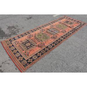 พรมขนสัตว์และพรม11.4ft ลายคลาสสิกสีส้มสีดำ4.5ชิ้นดีไซน์แบบตุรกีสำหรับห้องนั่งเล่นและห้องนอนสำหรับวัยรุ่น - Product Image 3