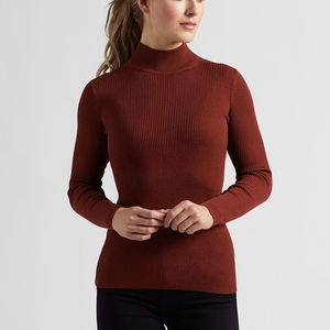 Sweat-shirt d'hiver à col roulé 100% coton |   Pull-over confortable et doux pour tous les jours avec impression numérique et teinture unie - Product Image 6