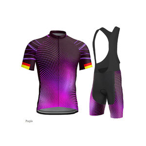 Vente chaude Nouvelle conception OEM Maillots de cyclisme Ensemble respirant Vêtements de vélo Impression par sublimation Vêtements de sport Uniformes de cyclisme - Product Image 1