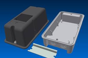 Caja de Distribución de ABS de Perfil Alto PS-14H10 para Tres Interruptores, Protección IP40 - Product Image 4