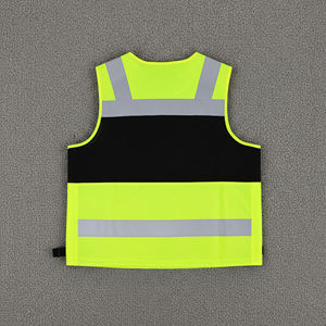 Chaleco de Seguridad Reflectante de Alta Visibilidad con Cremallera, Logotipo Personalizado, Ropa de Seguridad para la Construcción, Chaleco de Trabajo Reflectante con Bolsillos - Product Image 5