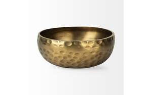 Elegante Tazón de Latón Pulido para Servir en Banquetes de Boda, Fiestas y Presentaciones de Comida de Lujo, Diseño Ecológico - Product Image 3