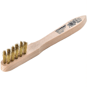 Lessmann 150mm Spark Plug Cleaning <b>Brush</b> with 0.15mm Brass Wire 3 Rows Crimped Bagless - Product Image 3