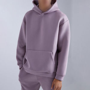 Survêtement à capuche personnalisable en polyester/coton de haute qualité pour homme, collection printemps 2026, respirant, lavé, avec cordon de serrage - Product Image 3