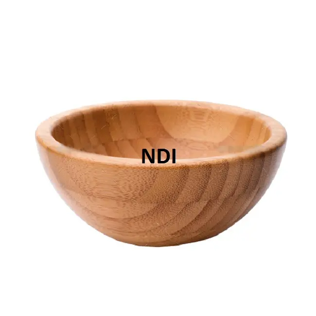 Tigela de madeira para servir pipoca ou sopa, tigela de madeira para armazenar frutas, ideal para restaurantes e catering, de boa qualidade
