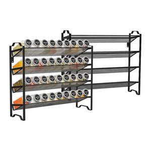 Porte-épices en métal noir organisateur de boîte à épices support de stockage d'accessoires de cuisine moderne pour organisateur de boîte à épices utilisation en cuisine - Product Image 1