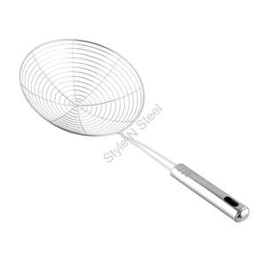 Écumoire de cuisine en acier inoxydable de qualité supérieure avec poignée en PP durable Passoire et passoire de conception classique pour la cuisine quotidienne - Product Image 2