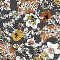 Tela de Poliéster Koshibo Crepe Chiffon con Diferentes Tipos de Estampados Digitales para Bodas en Canadá, Diseño de Estampado para Damas