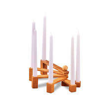 Indian SCI New Design Spring Decor Wood Candle Stand Affordable Pillar Candle Holder Rustic Unique Decoration for Home & Offices - Product Image 3
